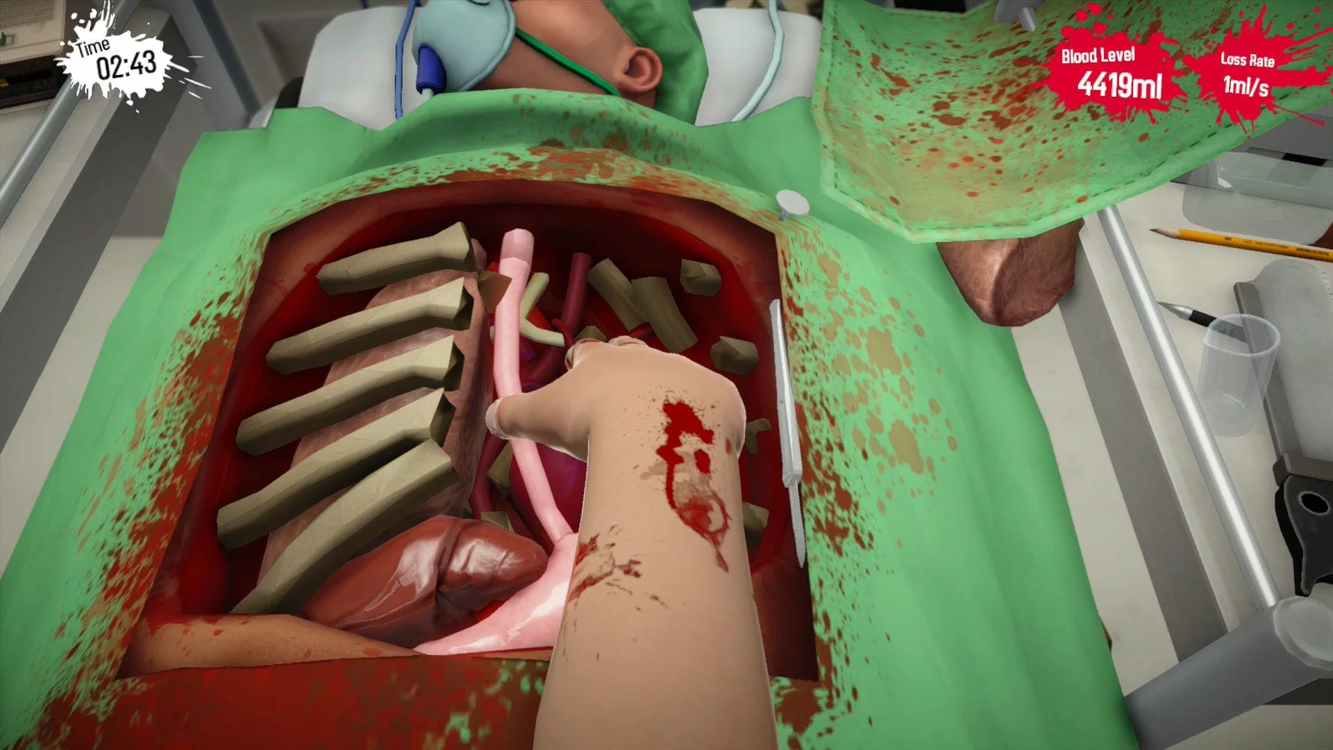Изображение игры: Surgeon Simulator