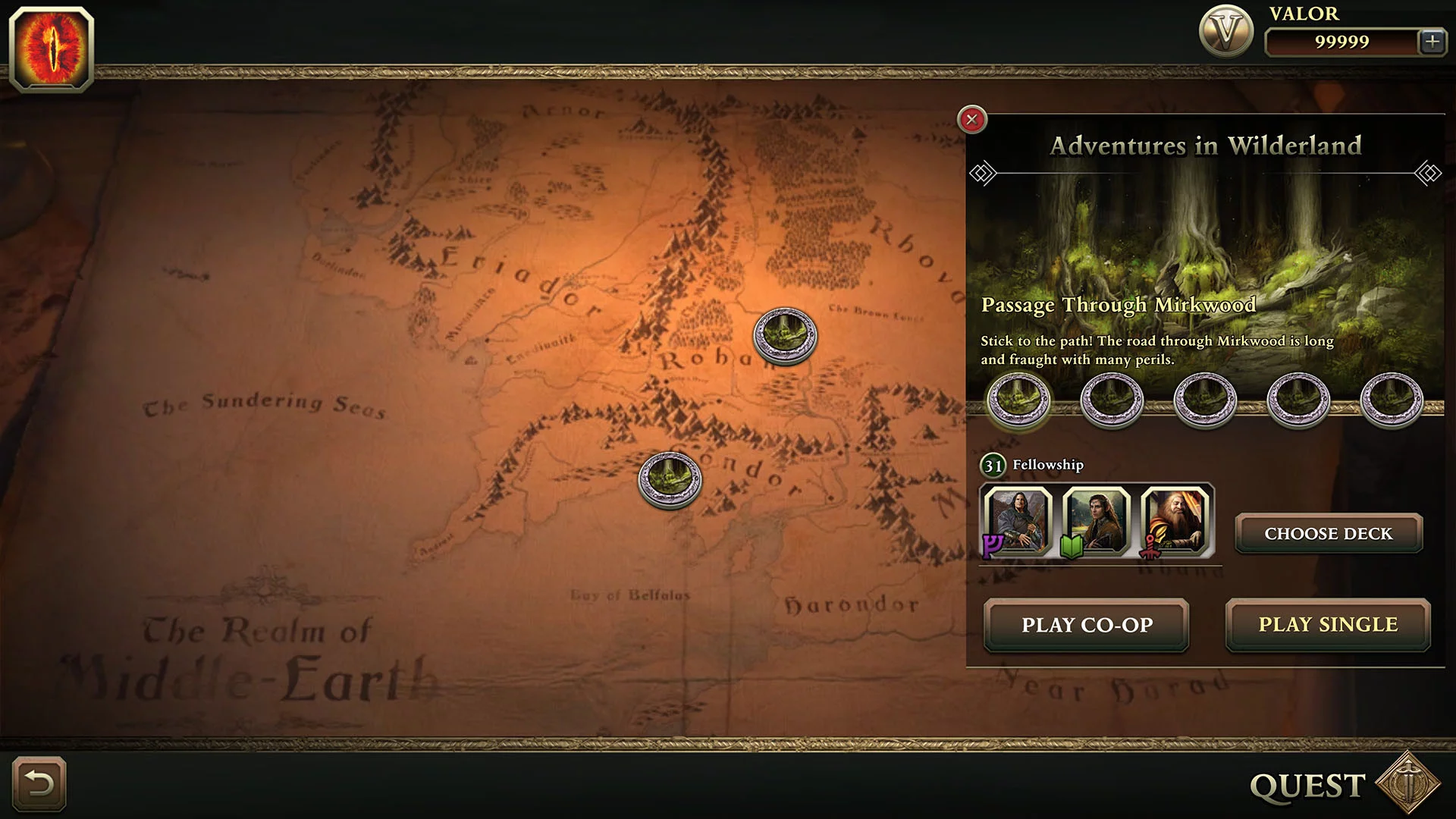 Изображение игры: The Lord of the Rings Living Card Game