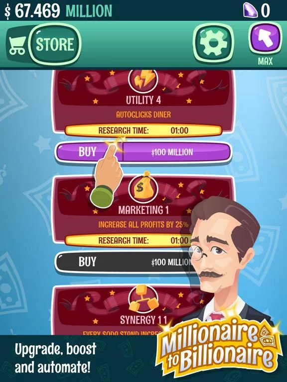 Изображение игры: Millionaire To Billionaire - Clicker Game