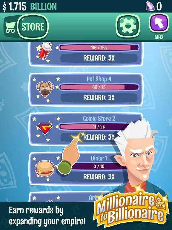 Изображение игры: Millionaire To Billionaire - Clicker Game