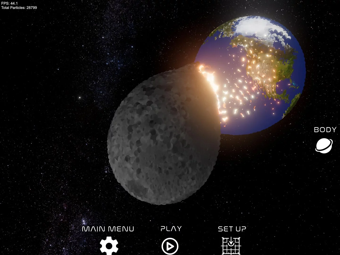 Изображение игры: Space Crash Simulator