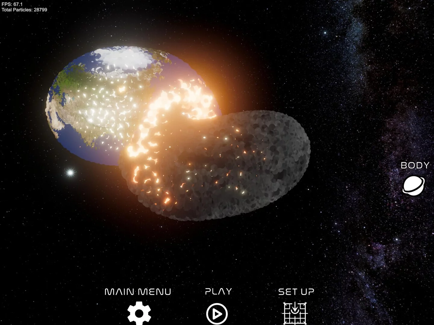 Изображение игры: Space Crash Simulator