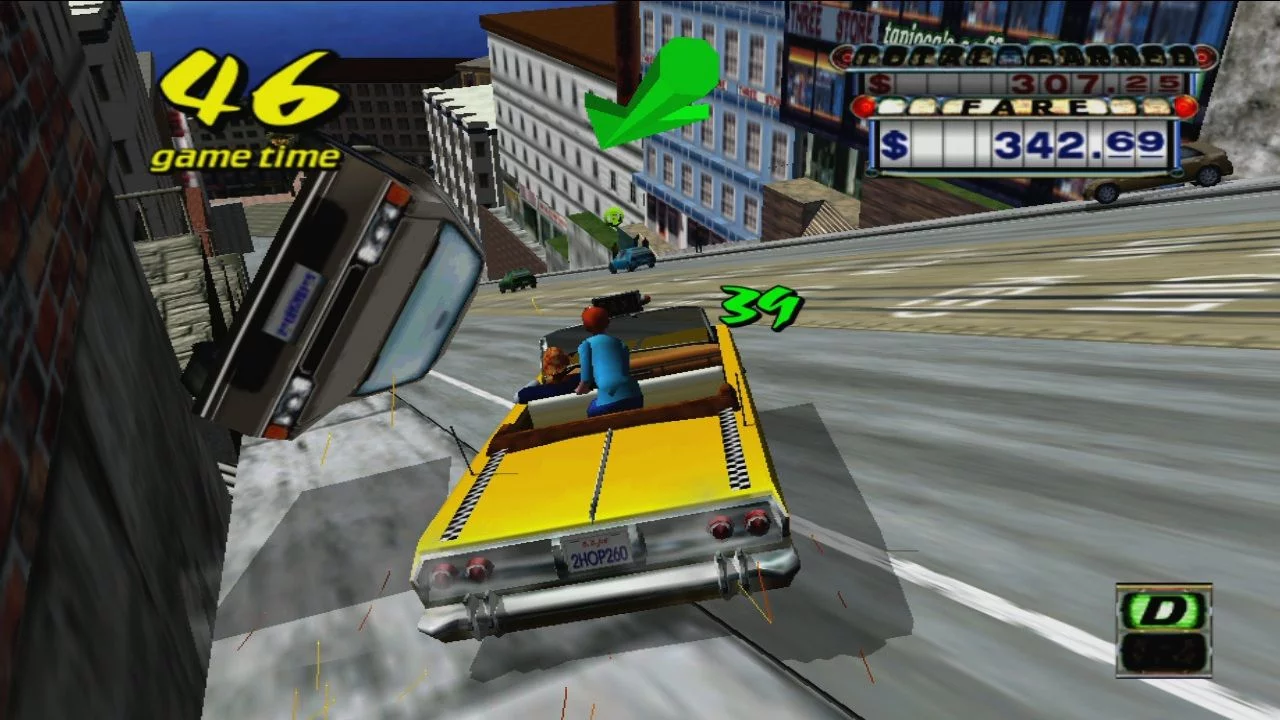 Изображение игры: Crazy Taxi (1999)