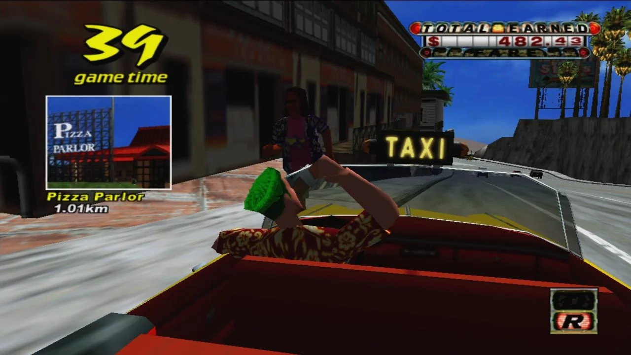 Изображение игры: Crazy Taxi (1999)