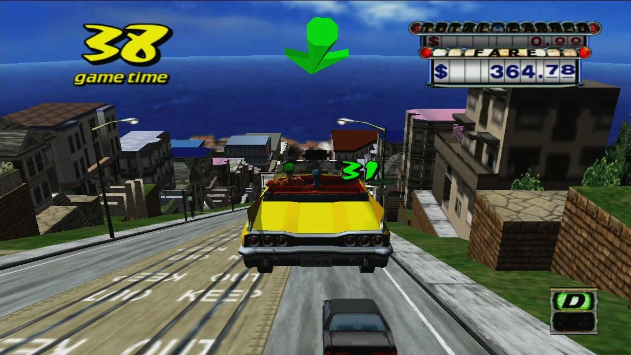 Изображение игры: Crazy Taxi (1999)