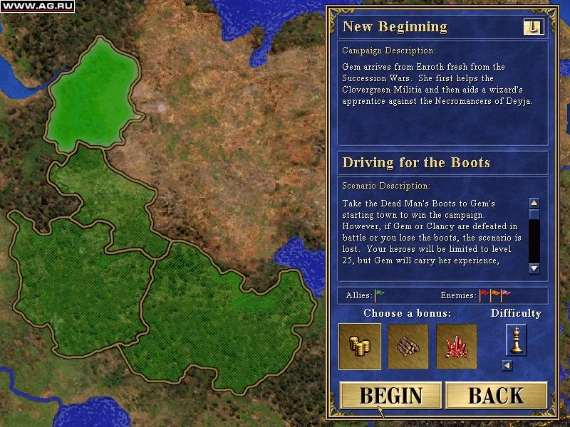 Изображение игры: Heroes of Might and Magic 3: The Shadow of Death