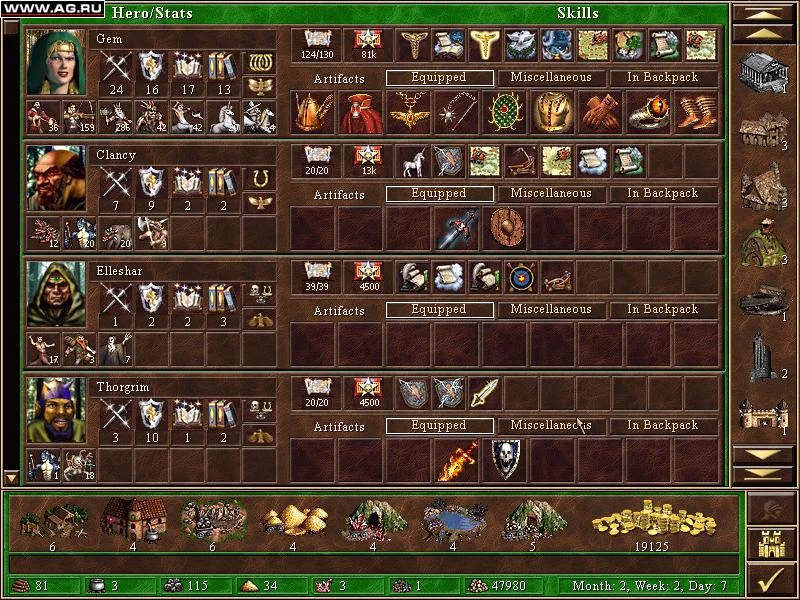 Изображение игры: Heroes of Might and Magic 3: The Shadow of Death