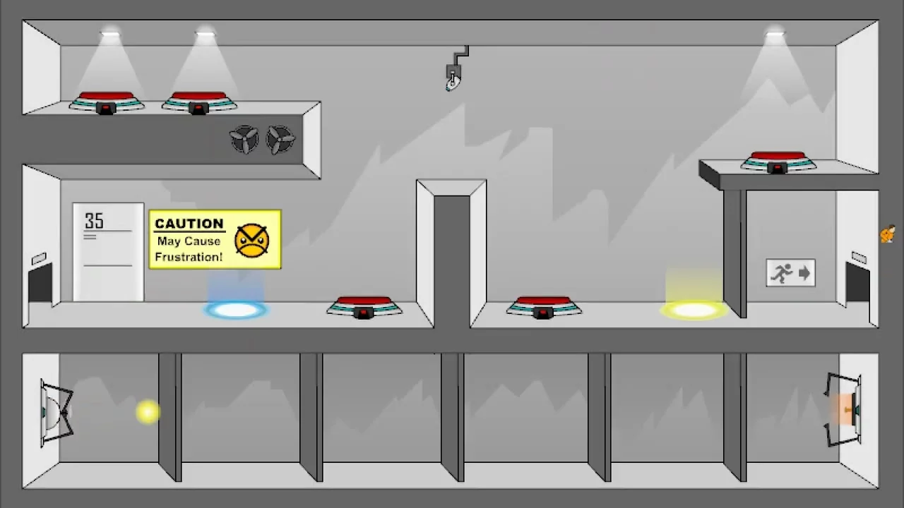 Изображение игры: Portal: The Flash Version