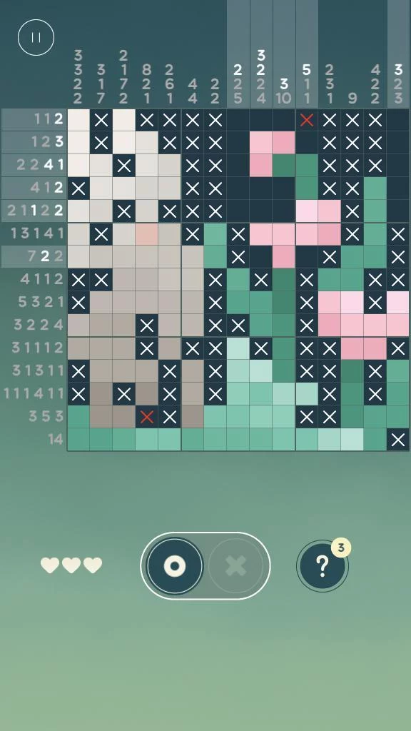 Изображение игры: Sky Castle2 - (nonogram)