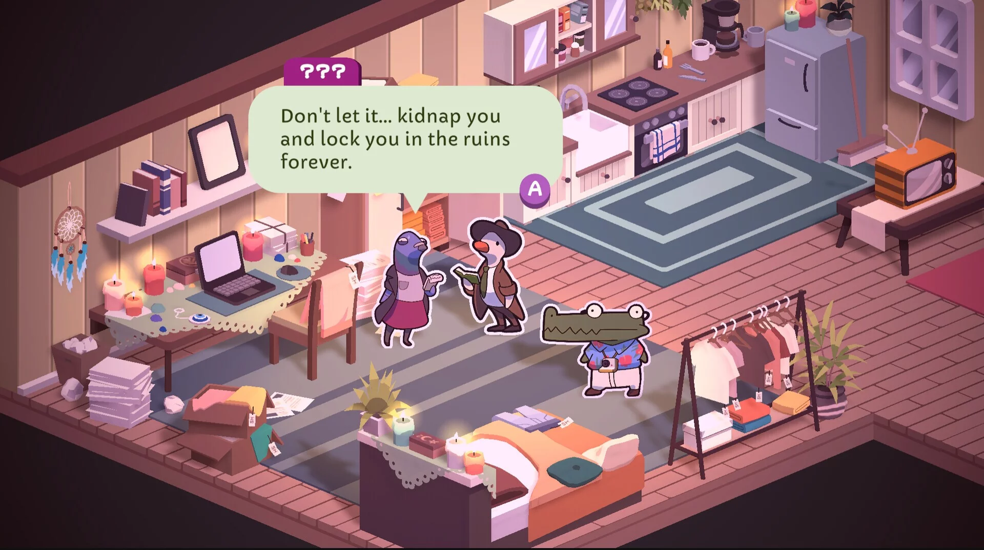 Изображение игры: Duck Detective: The Ghost of Glamping