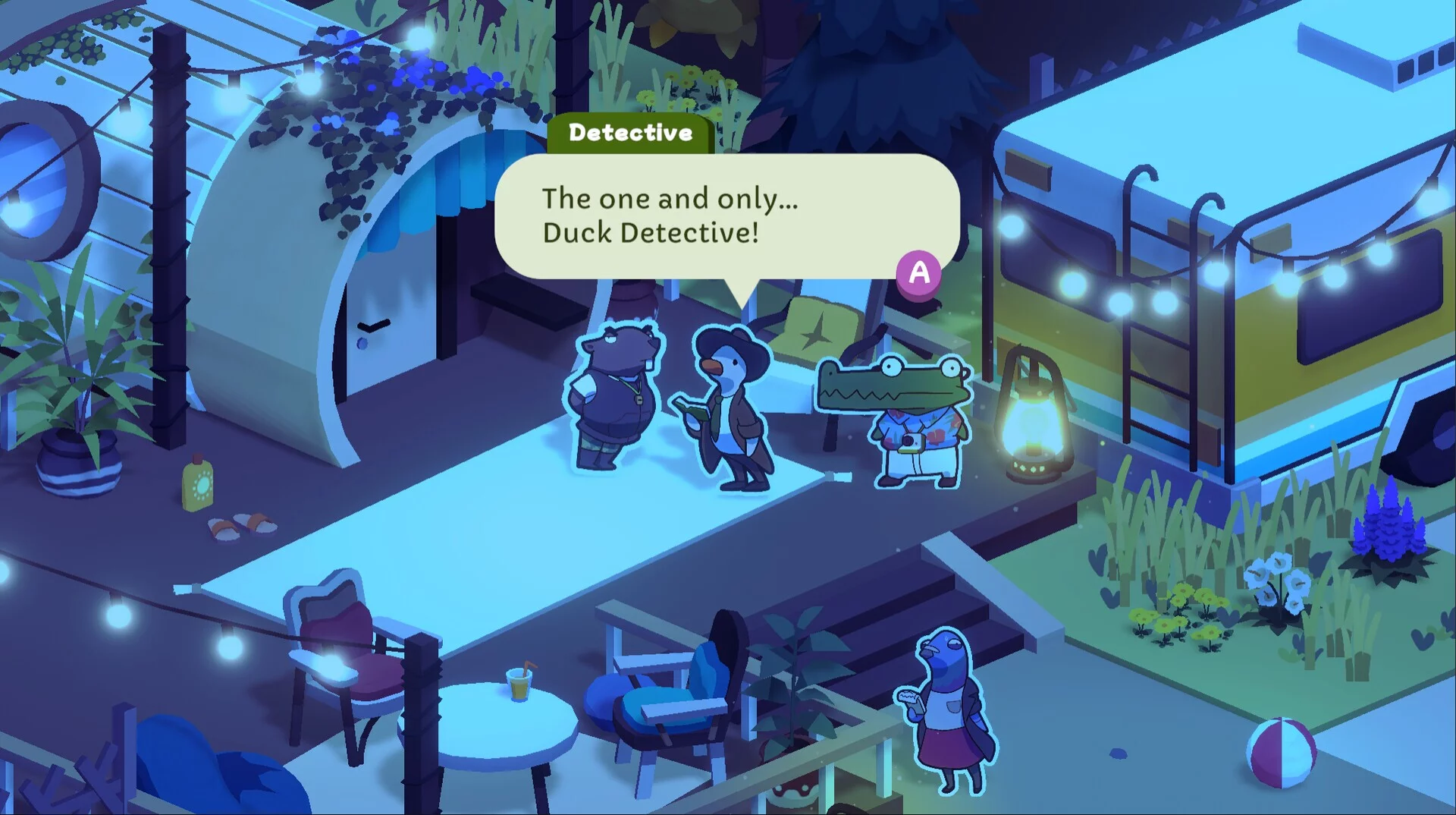 Изображение игры: Duck Detective: The Ghost of Glamping
