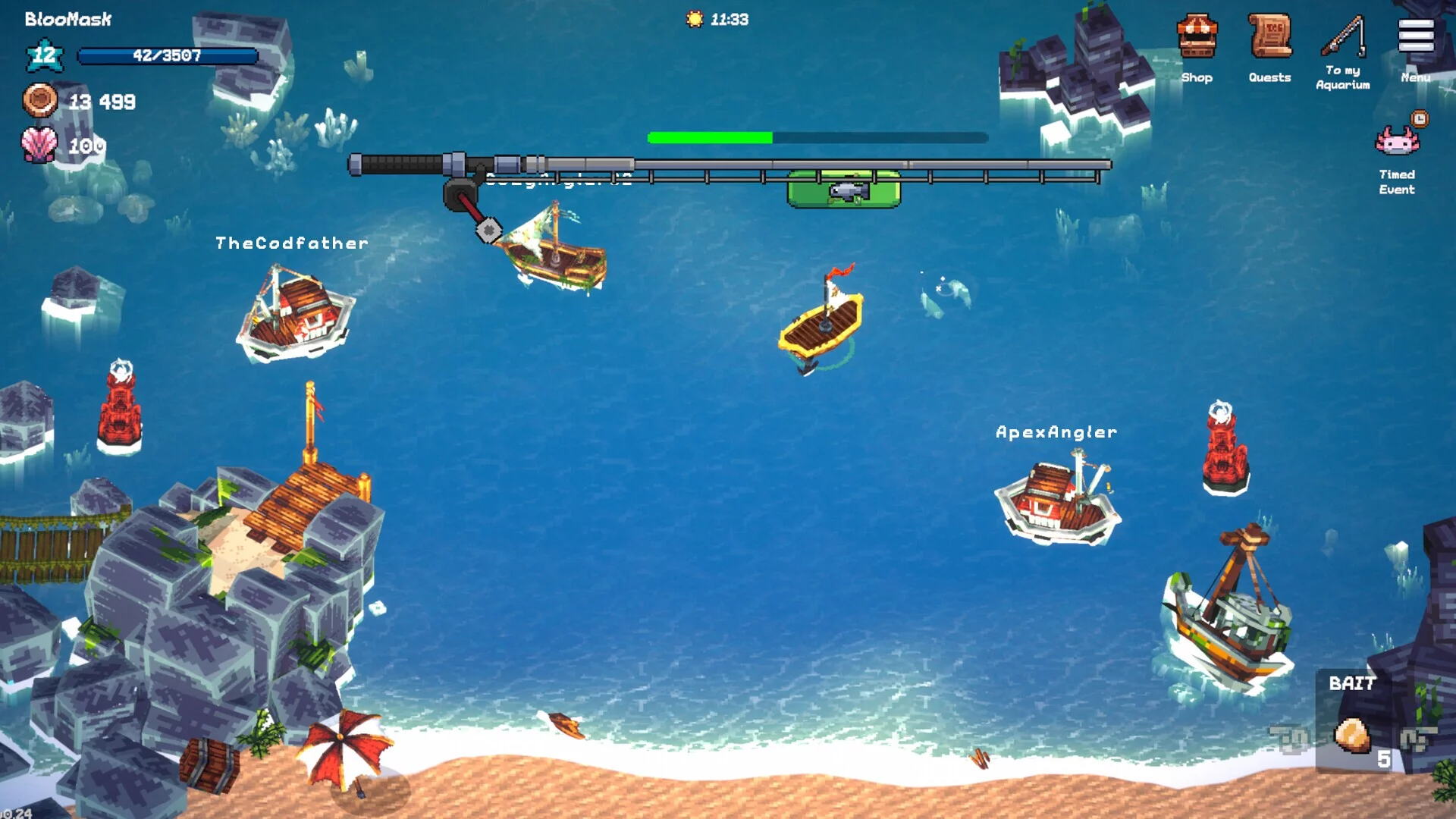 Изображение игры: Tiny Aquarium: Social Fishkeeping