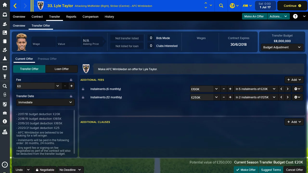 Изображение игры: Football Manager Touch 2018