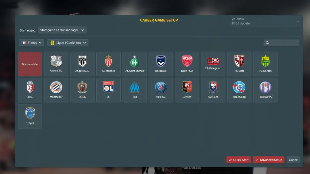 Изображение игры: Football Manager 2018