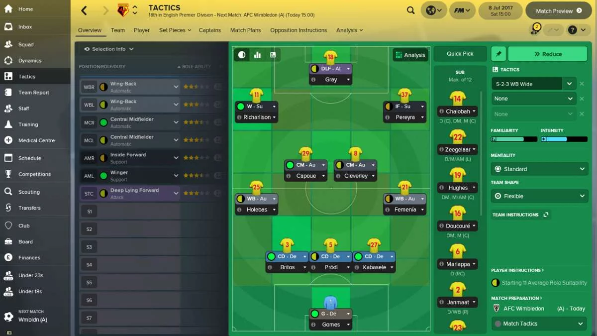 Изображение игры: Football Manager 2018