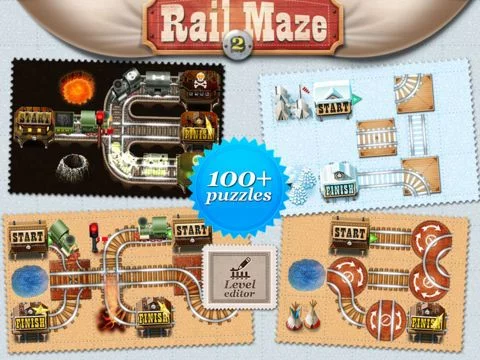 Изображение игры: Rail Maze 2: Train Puzzler