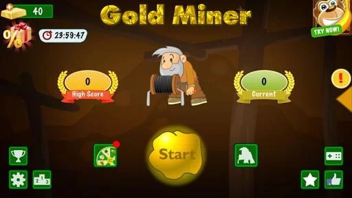 Изображение игры: Gold Miner Classic