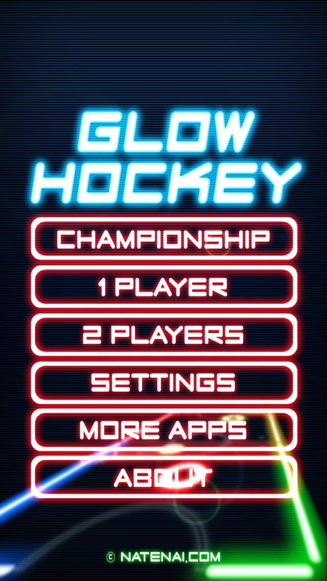 Изображение игры: Glow Hockey