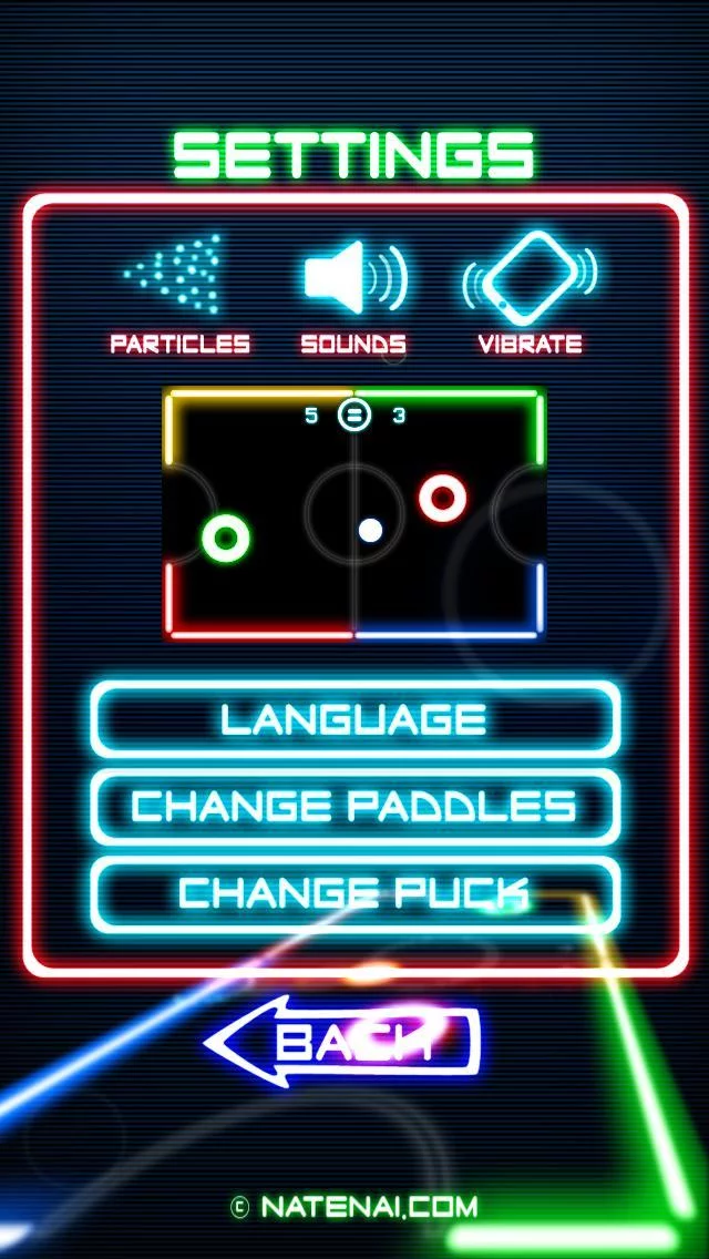 Изображение игры: Glow Hockey