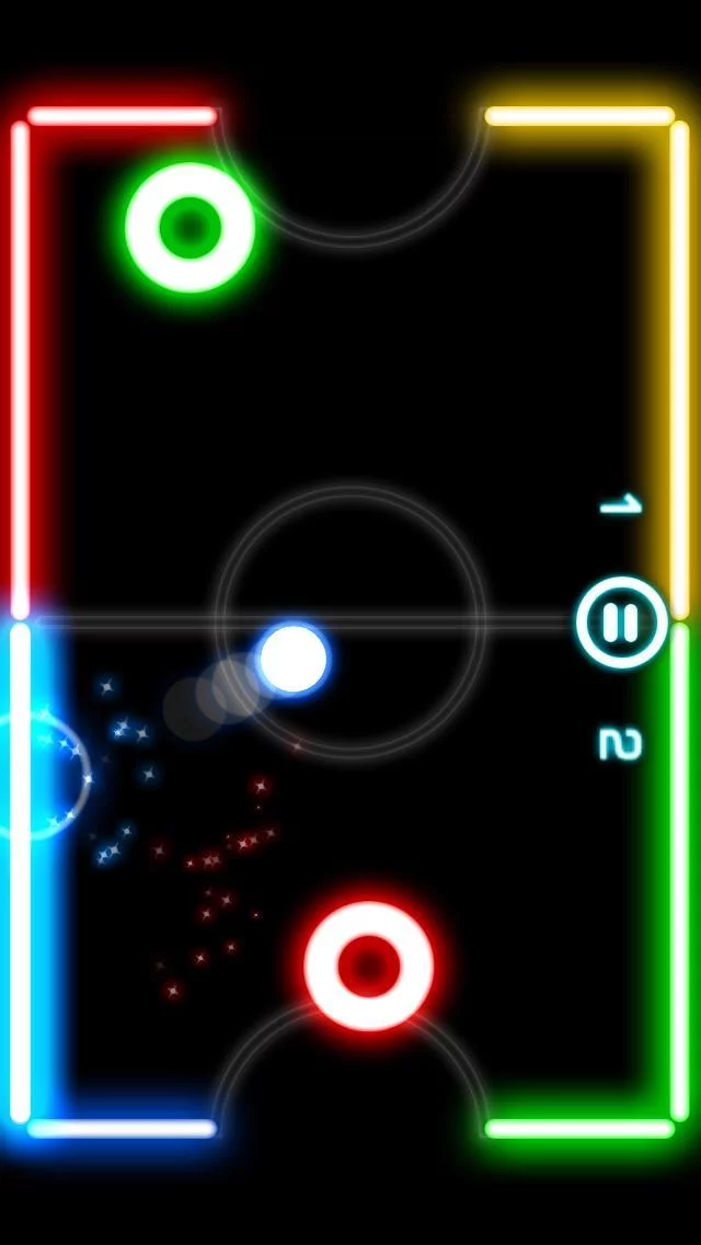 Изображение игры: Glow Hockey
