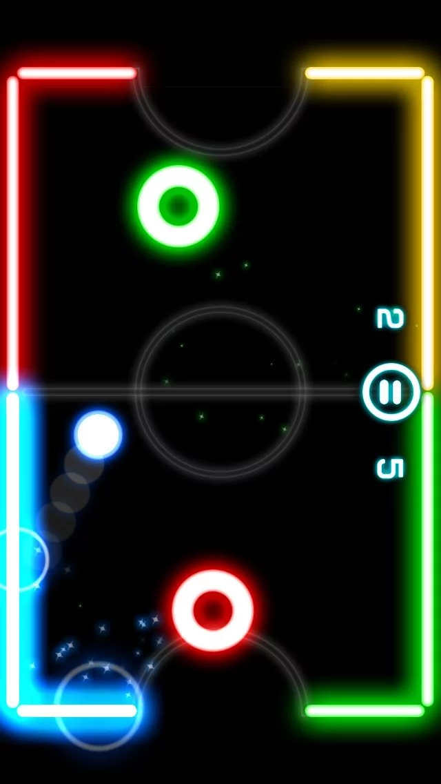 Изображение игры: Glow Hockey