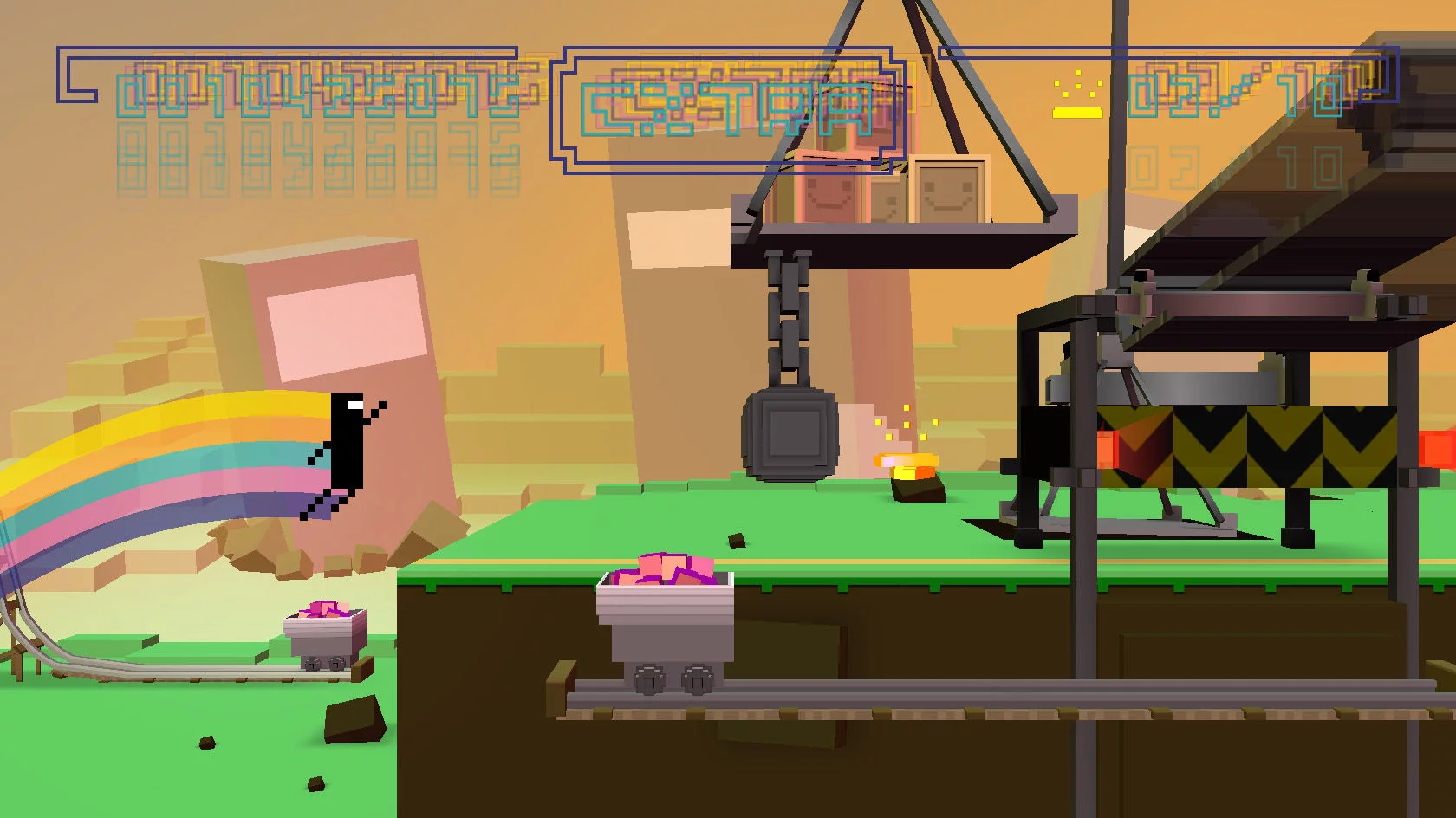 Изображение игры: BIT.TRIP RUNNER