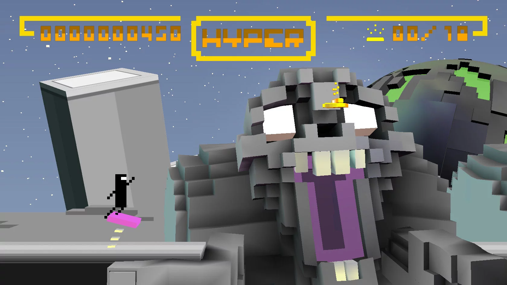 Изображение игры: BIT.TRIP RUNNER