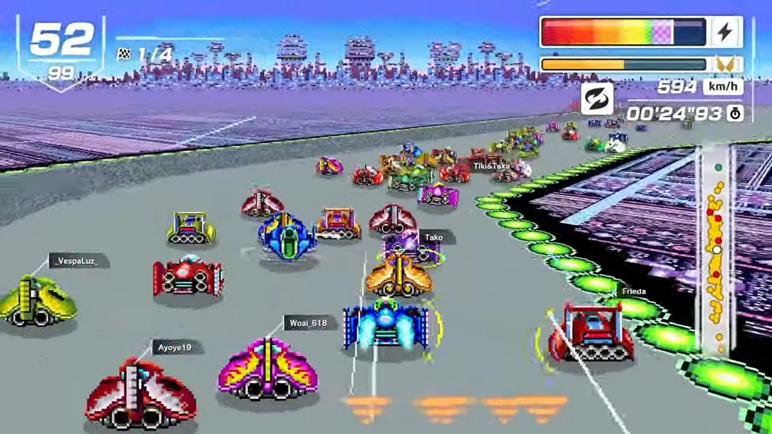 Изображение игры: F-Zero 99
