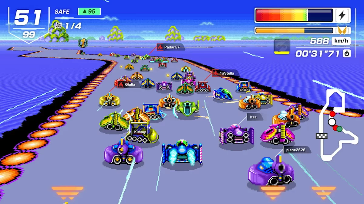 Изображение игры: F-Zero 99