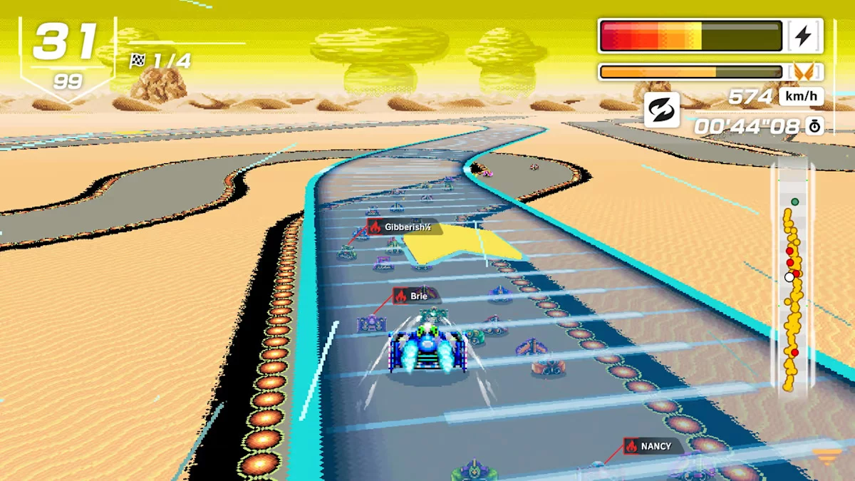 Изображение игры: F-Zero 99