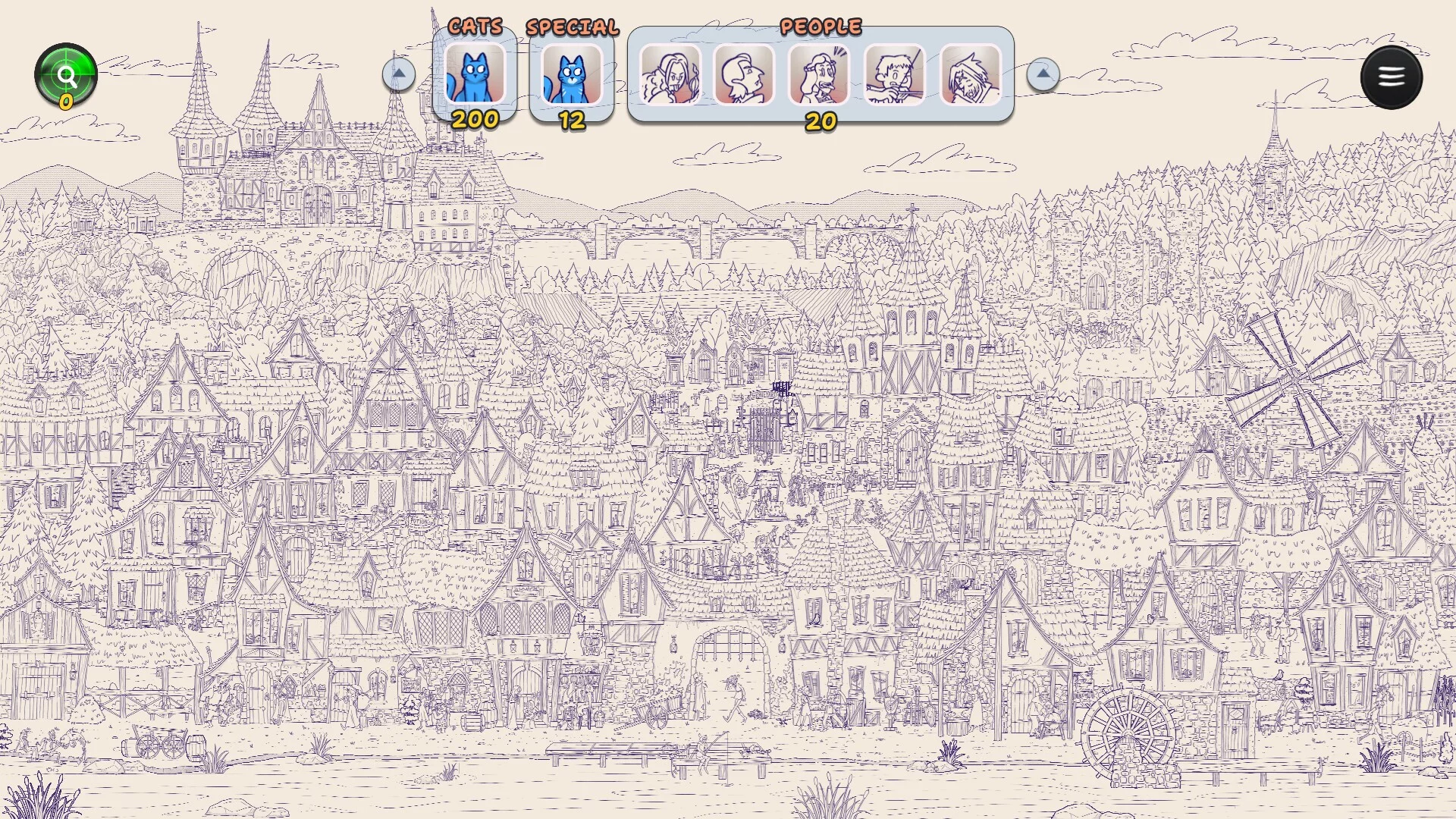 Изображение игры: Hidden Cats in Spooky Village