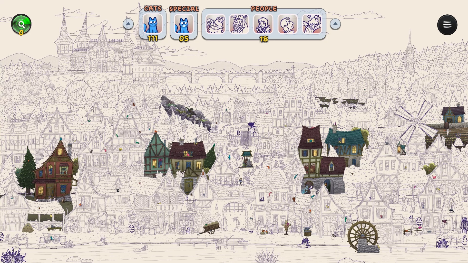 Изображение игры: Hidden Cats in Spooky Village