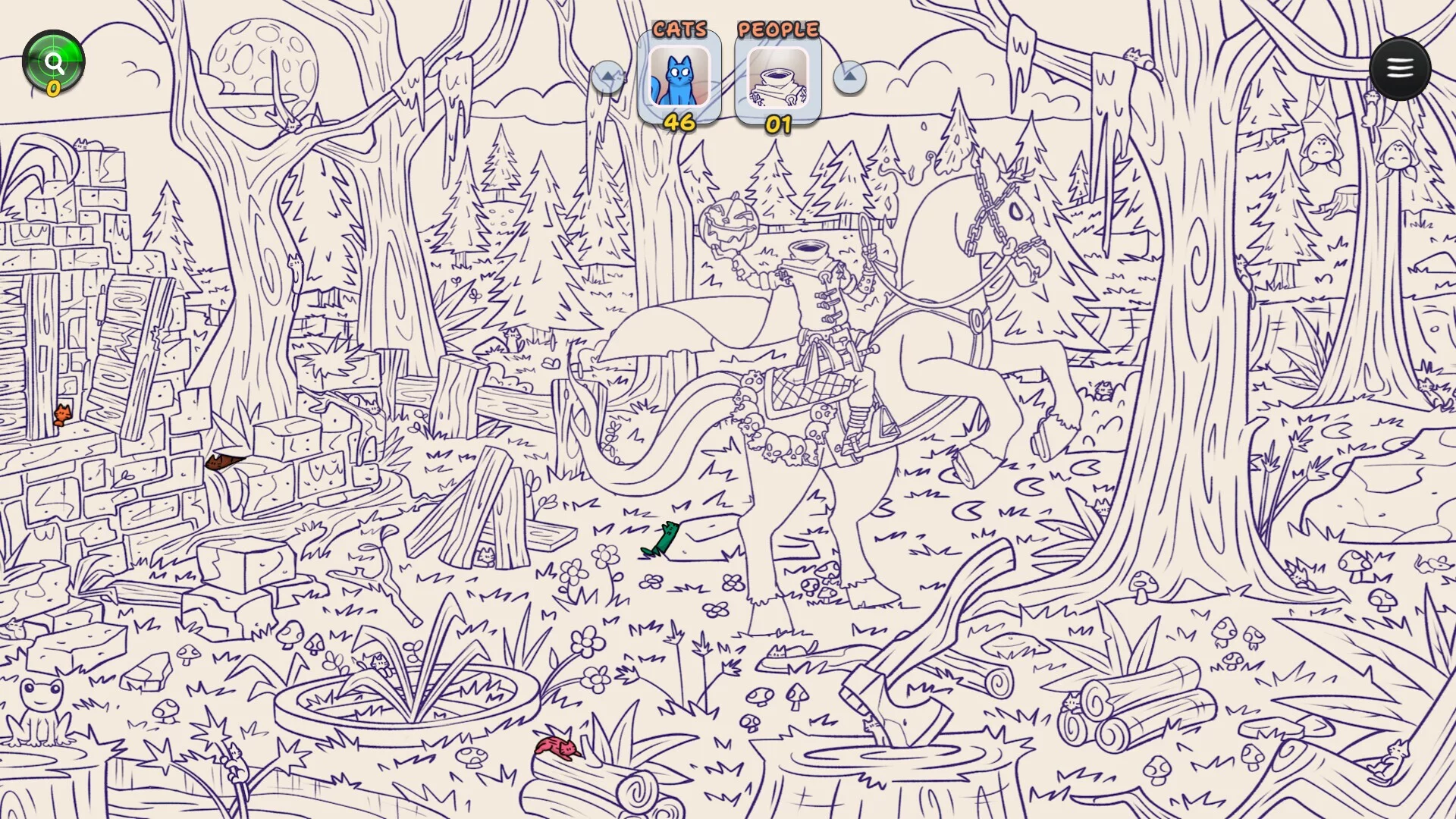 Изображение игры: Hidden Cats in Spooky Village