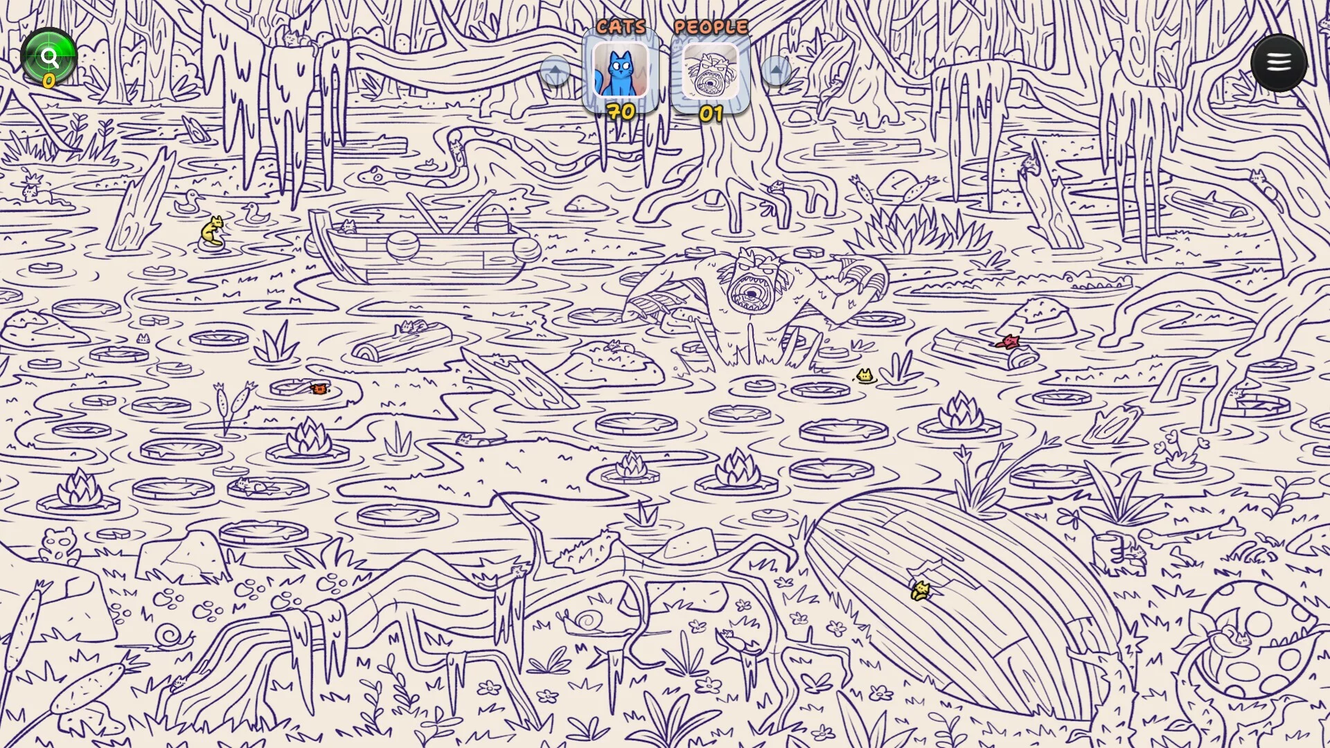 Изображение игры: Hidden Cats in Spooky Village