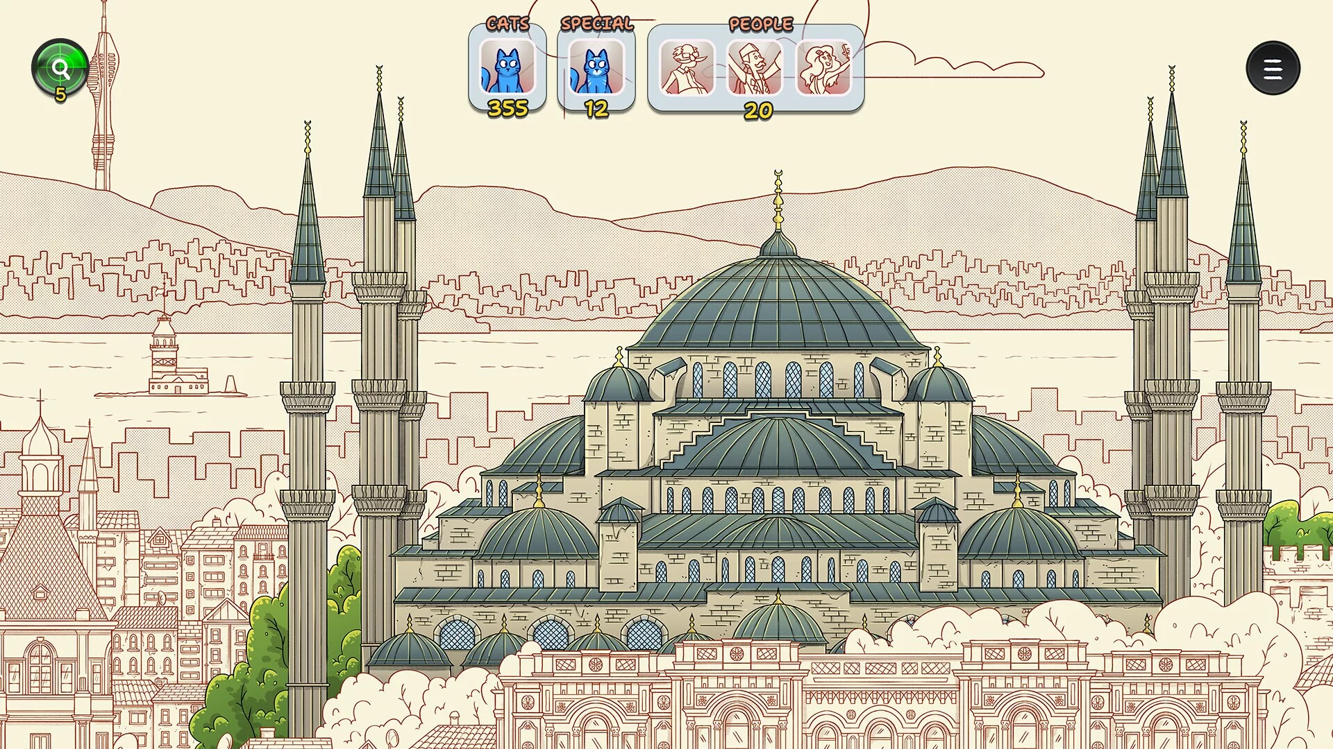 Изображение игры: Hidden Cats in Istanbul