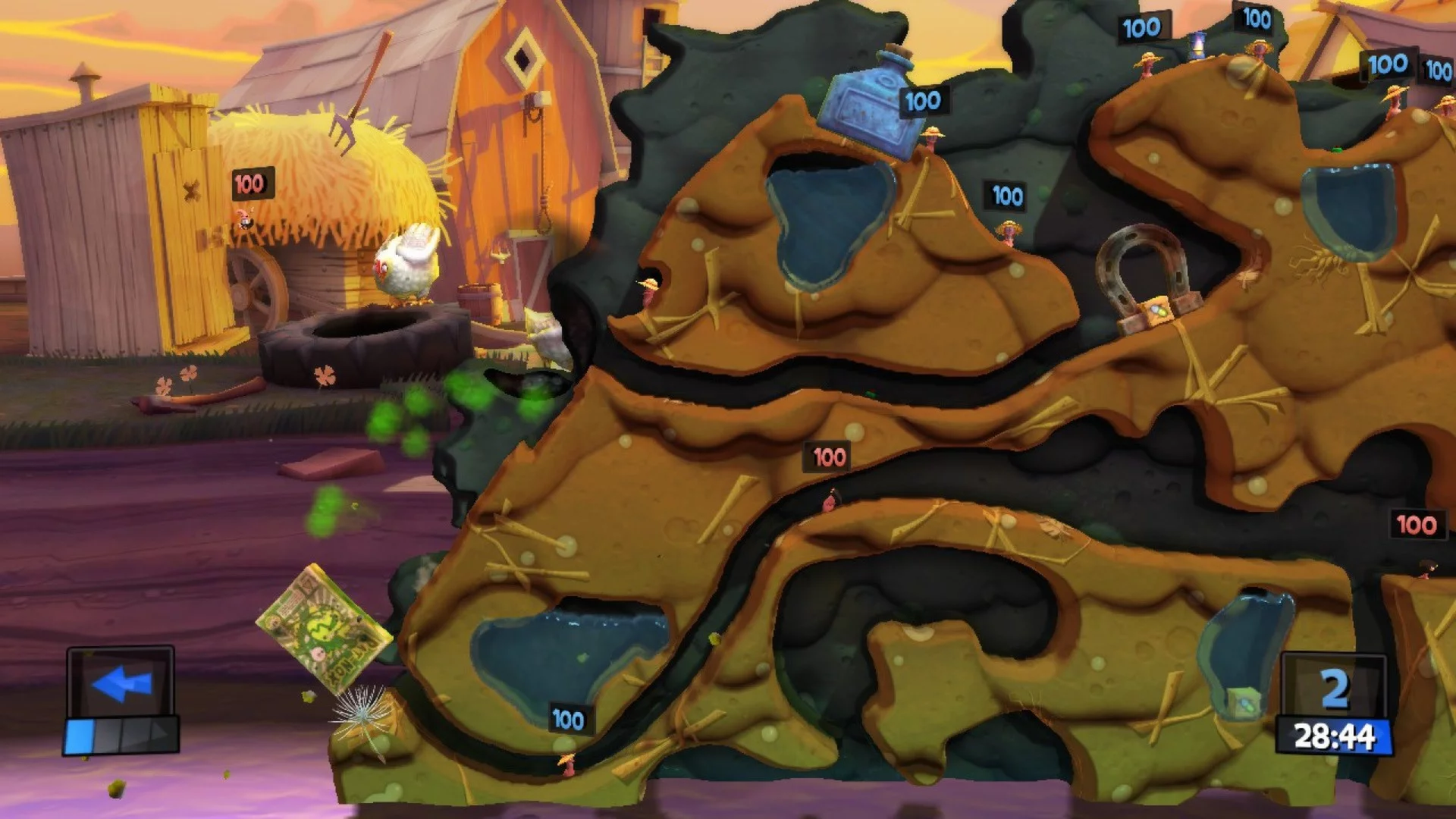 Изображение игры: Worms Revolution