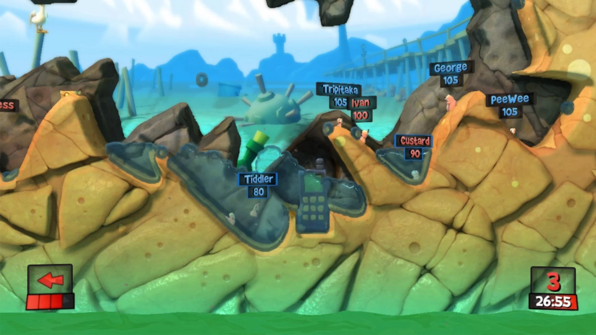 Изображение игры: Worms Revolution