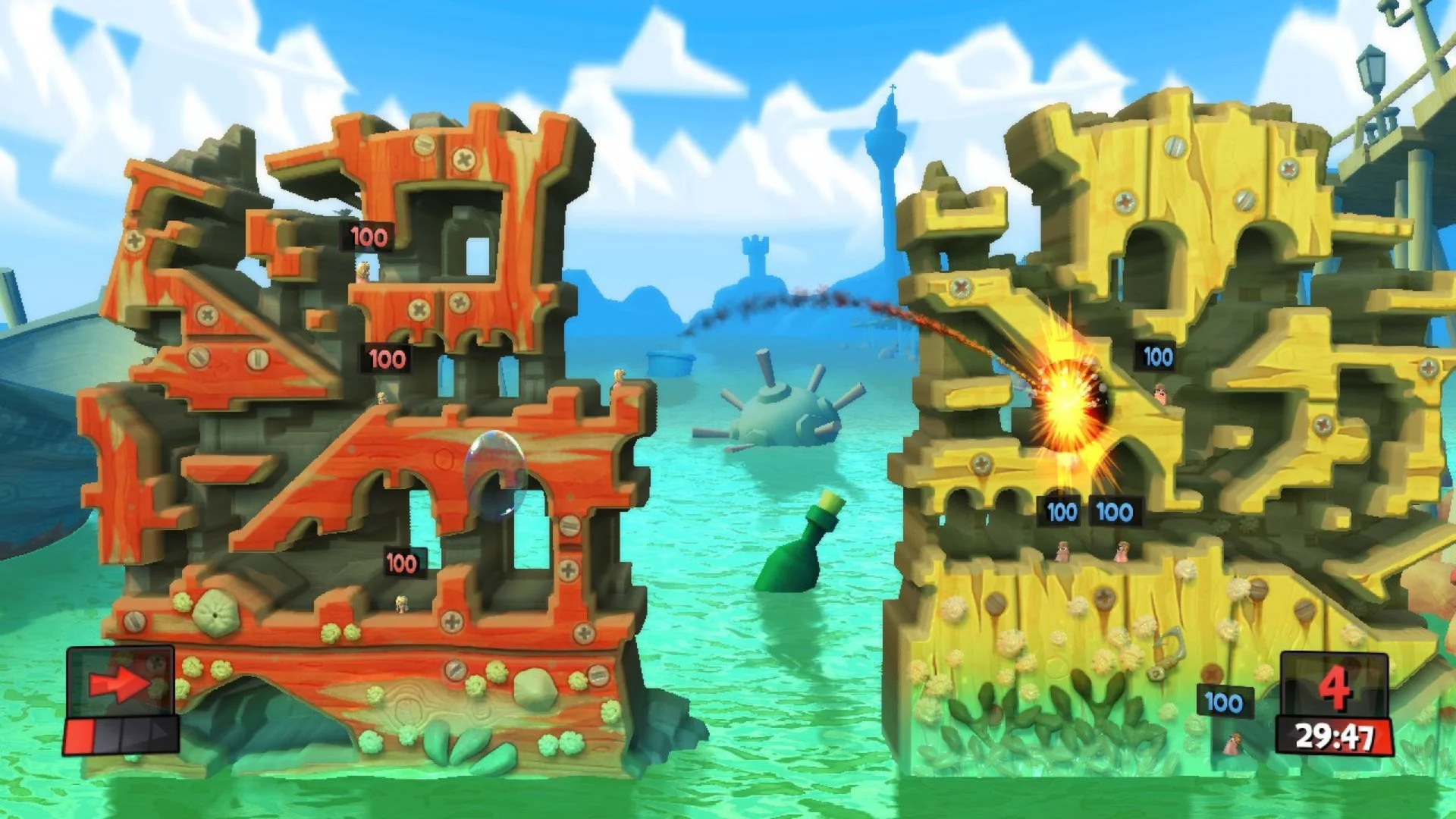 Изображение игры: Worms Revolution