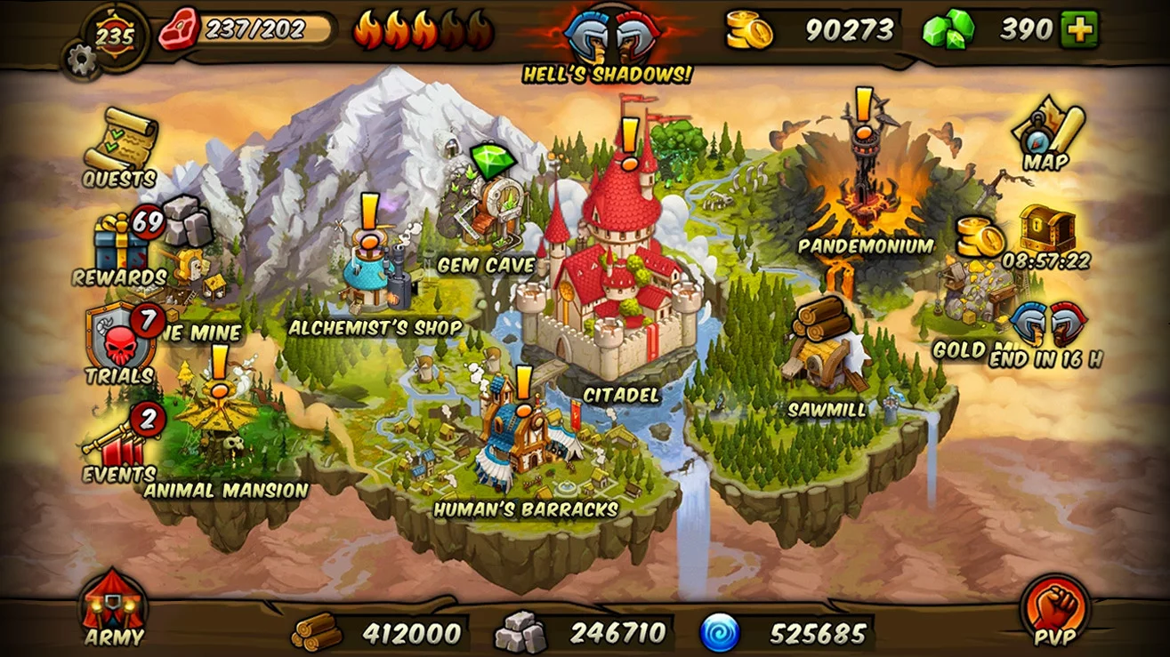 Изображение игры: Forge of Gods (RPG)