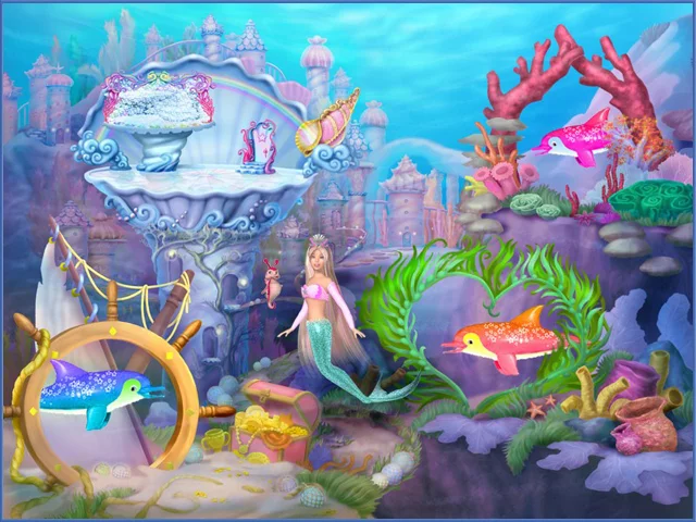 Изображение игры: Barbie Mermaid Adventure