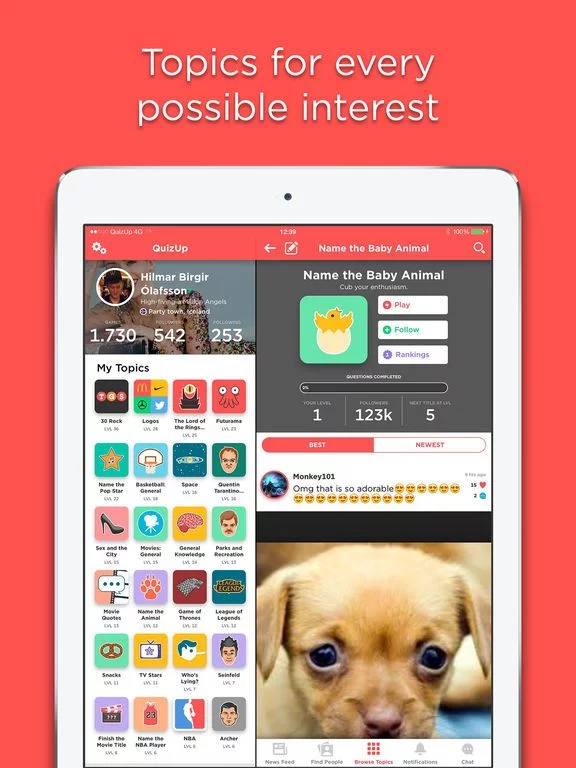 Изображение игры: QuizUp