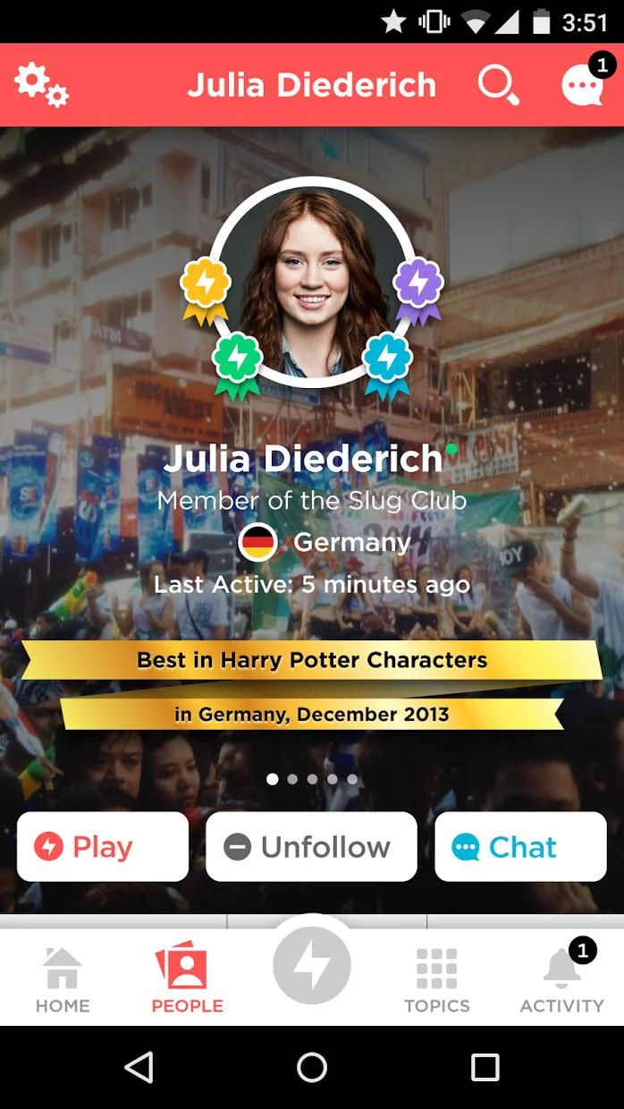 Изображение игры: QuizUp