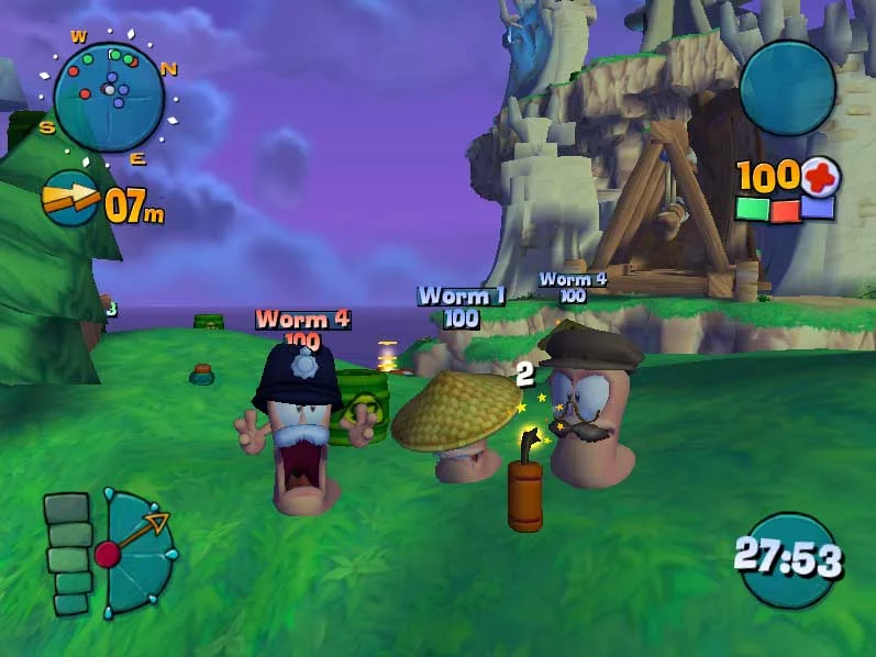 Изображение игры: Worms 4: Mayhem