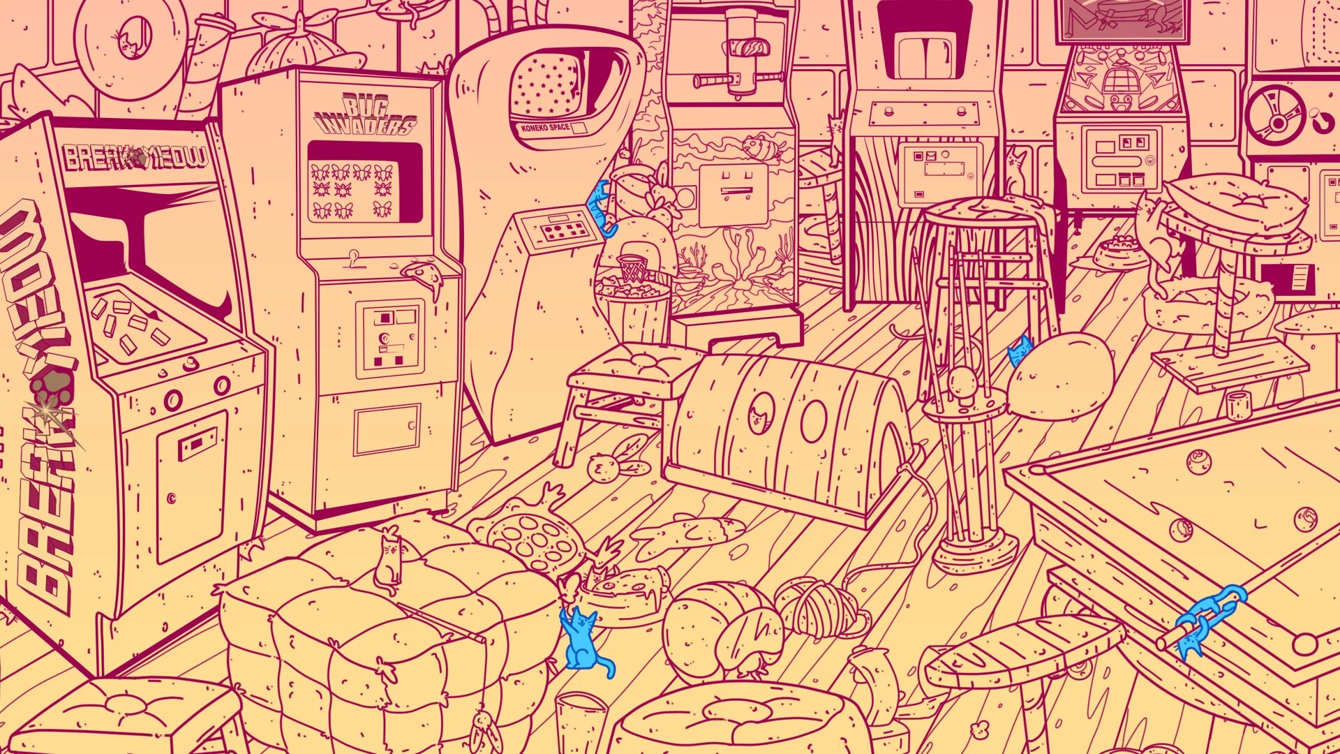 Изображение игры: An Arcade Full of Cats