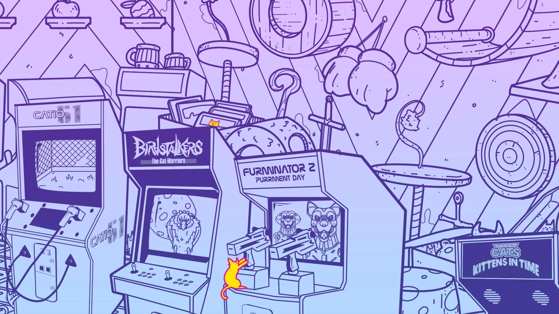 Изображение игры: An Arcade Full of Cats