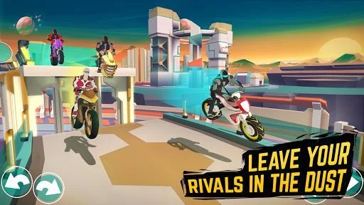 Изображение игры: Gravity Rider: Space Bike Racing Game Online