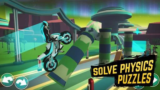 Изображение игры: Gravity Rider: Space Bike Racing Game Online