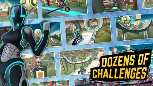 Изображение игры: Gravity Rider: Space Bike Racing Game Online