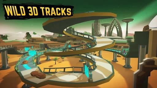 Изображение игры: Gravity Rider: Space Bike Racing Game Online