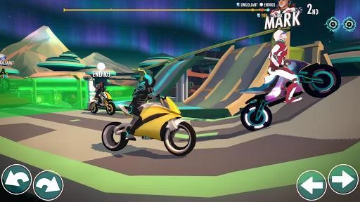 Изображение игры: Gravity Rider: Space Bike Racing Game Online